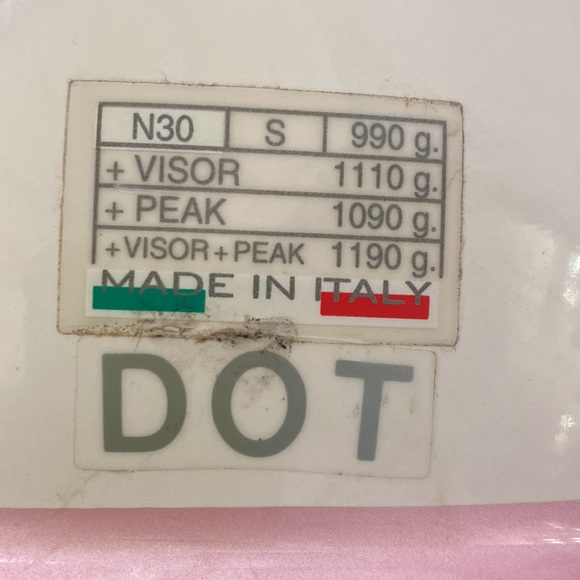 Classic Vintage Nolan N30 Scooter Helmet in Pink/White - Picture 8 of 10